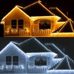 Christmas Lights Outdoor Decorations 96-960 LED 8 Modes Curtain String Light US