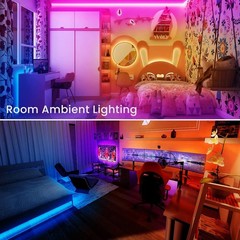 TJOY 130ft Bluetooth LED Strip Lights, RGB 130 ft App, Multicolor