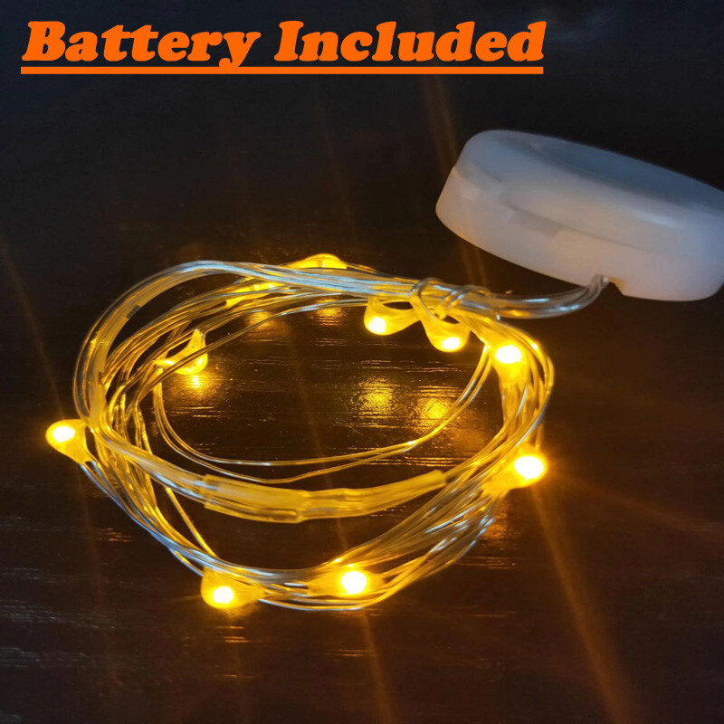 LED Battery Operated Waterproof Lights String Copper Wire Energy Saving 2M RK815