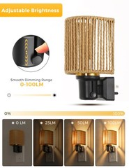 L LOHAS LED Night Lights Plug into Wall, Plug in Night Light, Bohemian Nightl…
