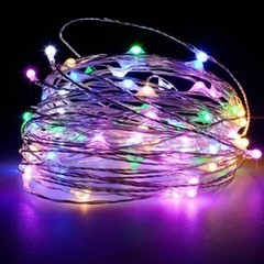 2-10m 20/50/100 LED Battery Micro Rice Wire Copper Fairy String Lights Party