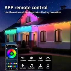 Permanent Outdoor Lights for House, 300ft Smart RGB LED Lights Outside with 1…