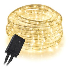 1/2″ Warm White LED Rope 150ft Flexible Christmas Outdoor Lighting Regular/Mode