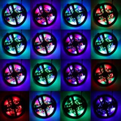 Color LED Strip Lights, Smart Light with IR Remote Control, RGB LED 1ROLL16.4ft
