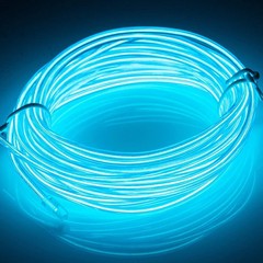 Neon LED Light Glow EL Wire String Strip Rope Decor for Car Party + Controller