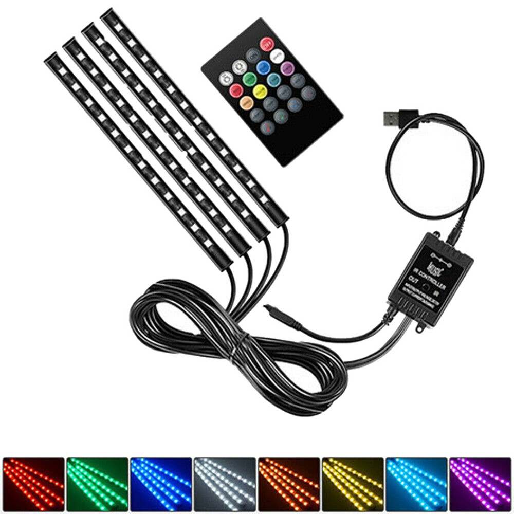 USB LED Strip Lights TV Back Light 5050 RGB Colour Changing with 20Key Remote