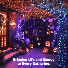 66 feet 200 LEDs Smart LED String Fairy Lights, Color-Changing LEDs, Music Sync