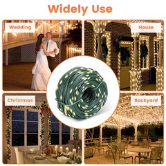 330FT 1000 LED Fairy String Lights Christmas Tree Wedding Party Outdoor Decor