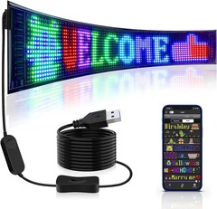 LED Matrix Pixel Panel USB 5V Flexible Addressable RGB Pattern Scrolling Display