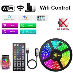 5V USB LED Strip Lights TV Back Light 5050 RGB Color Changing with 24Key Remote