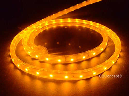 CBConcept®UL Listed,16.4 Feet,1800 Lumen,Yellow,120 Volt Flat LED Strip Rope