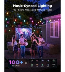 Govee Bulb S14 Outdoor String Lights 2, 96ft Smart RGBIC H702B