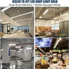 Energy-Saving T8 4FT LED Bulbs 24W, 3200 Lumens, Hassle-Free Installation 4Pack
