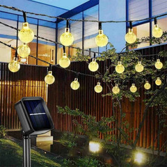 8 Modes 50 LED Solar Light Outdoor Garden Party Waterproof Ball String Lights