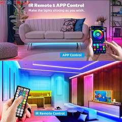 Tiras LED Luces Decoracion RGB Para Cuarto Habitacion Kit Sala 100 Pies Nuevo