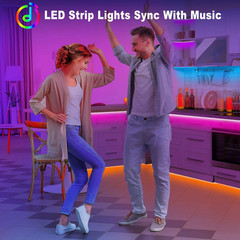 100Ft Led Lights Music Sync Color Changing Led Strip Lights Led Lights Strip wit