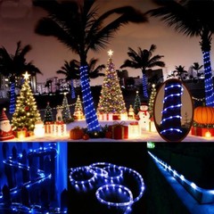 Solar LED Rope Lights Outdoor Waterproof Solar Powered String Lights Garden Pati