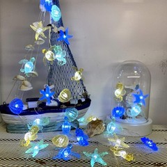 Ocean Beach themed Sea Life Cute Fairy Decorative String Lights Battery Operated