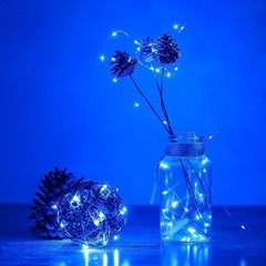 6 Pack Blue Fairy String Lights Battery Operated Fairy Lights Starry String L…