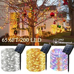 100-500 LED Solar Power String Fairy Lights Garden Outdoor Party Christmas Lamp