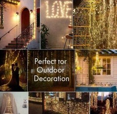 Solar Outdoor Rope light 8 Mode for Camping Birthday Party Pool Patio Porch Tree
