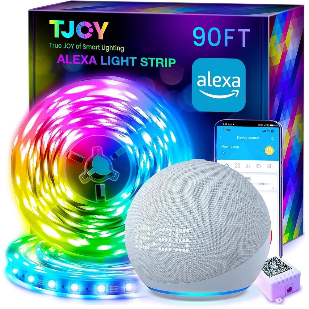 TJOY 90FT Smart LED Strip Lights RGB Alexa