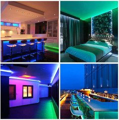 Waterproof Led Lights for Bedroom, 32.8Ft (2 Rolls of 16.4Ft) Led Strip Lights,