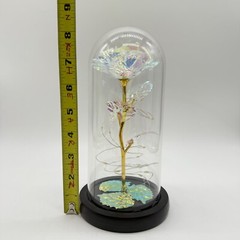 Unbranded Covered LED Rose Eternal Rose Fairy light Battery Flower Holiday Gift