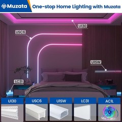 10-Pack 3.3FT Aluminum U Shape LED Channel with Milky White Cover – Easy Install