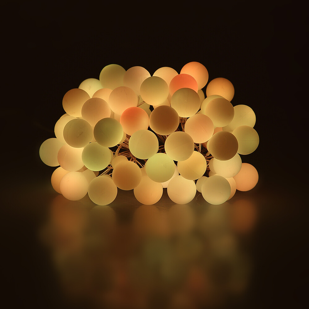 50 LED String Fairy Lights Color Changing Waterproof Round Ball Blubs Party Lamp
