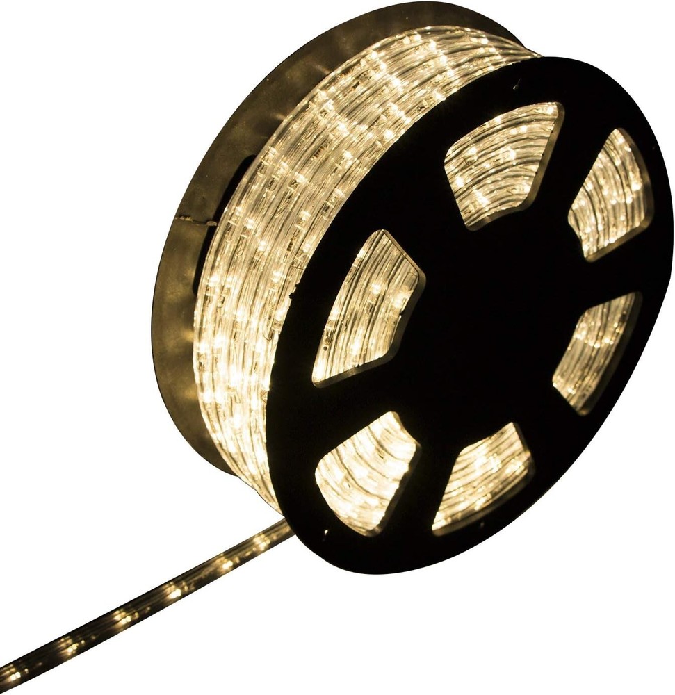 100 ft LED Rope Light In/Outdoor Cuttable Flexible Lights Strip Warm White