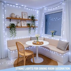 Solar String Lights Outdoor Waterproof Fairy Party Christmas Lamp Garden Decor