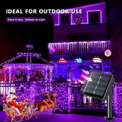 100-200 LED Solar Christmas String Lights Fairy Garden Outdoor Party Lamp