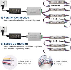 10ft 5050 LED Module LampStore Window Showcase Decor lamp Billboard SIGN Strip
