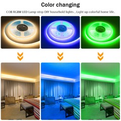 DC 24V COB LED Strip RGBW RGBWW 784LEDs/M Dotless Flexible Tape Light Home Lamp