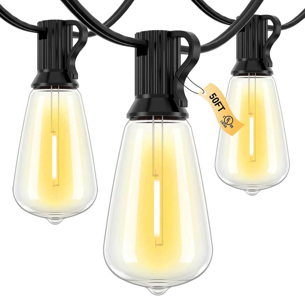 50/100FT Outdoor LED String Lighting Waterproof IP65 With Shatterproof,US Ship