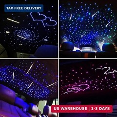 Starlight Headliner Kit, Meteor & Music Effect 16 Million Colors, 22W R