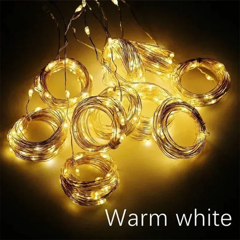 3M LED Curtain String Lights Fairy USB 8 Modes Garland for Christmas Wedding