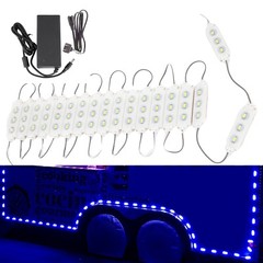 50ft Food Truck Blue LED Light Kit Concession Vending Cart Kiosk + UL Power