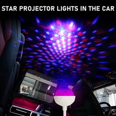 Star Car Roof Light, 360° Adjustable Night Light Blue,White,Green,Red