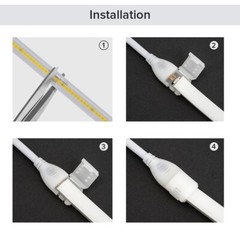110V 480Leds/m Waterproof COB LED Neon Strip Lights for In/Outdoor Building Room