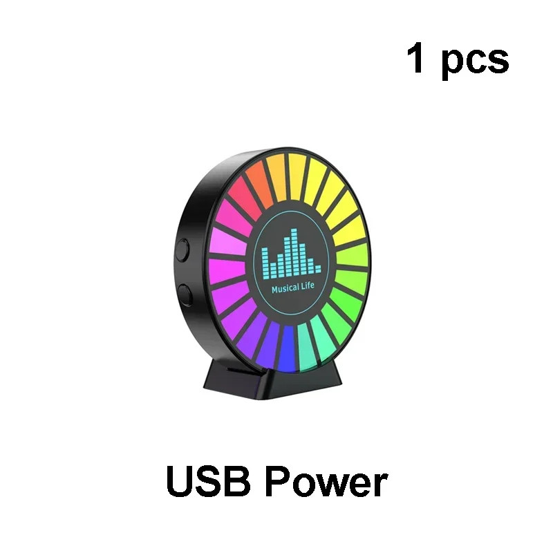 Led Music Sound Control Pickup Light Rhythm Lamp RGB Car Ambient Light