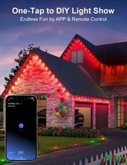 Eternity Outdoor Lighting – 400ft Smart LED String Lights with Remote Control
