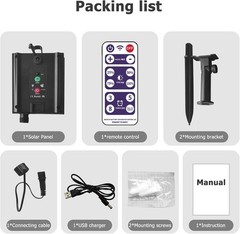 Solar Battery Box for LED String Lights, Outdoor String Lights Control Panel wit