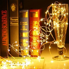 6PCS 20 LEDs Copper Wire String Fairy Lights Battery Operated Mini LED 6.6ft