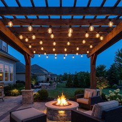 100FT Outdoor String Lights LED Patio Light Waterproof Shatterproof 51 G40 Bulbs