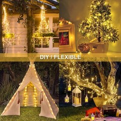 100-400 LED Solar Power String Fairy Lights Garden Outdoor Party Christmas Lamps