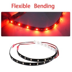 12″ 15 LED Flexible Waterproof LED Strip Light for Car Interior & Exterior Decor