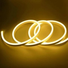 Super Bright 12V LED Neon Rope Light, 16.4ft, multicolor 3000K, IP65 Waterproof