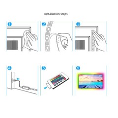 1-5M 5V USB 5050 RGB Color Changing LED Strip Lights TV PC Back Light Controller